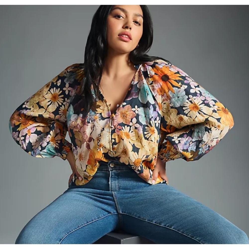 NEW Maeve Moxy Collective Floral Blouse